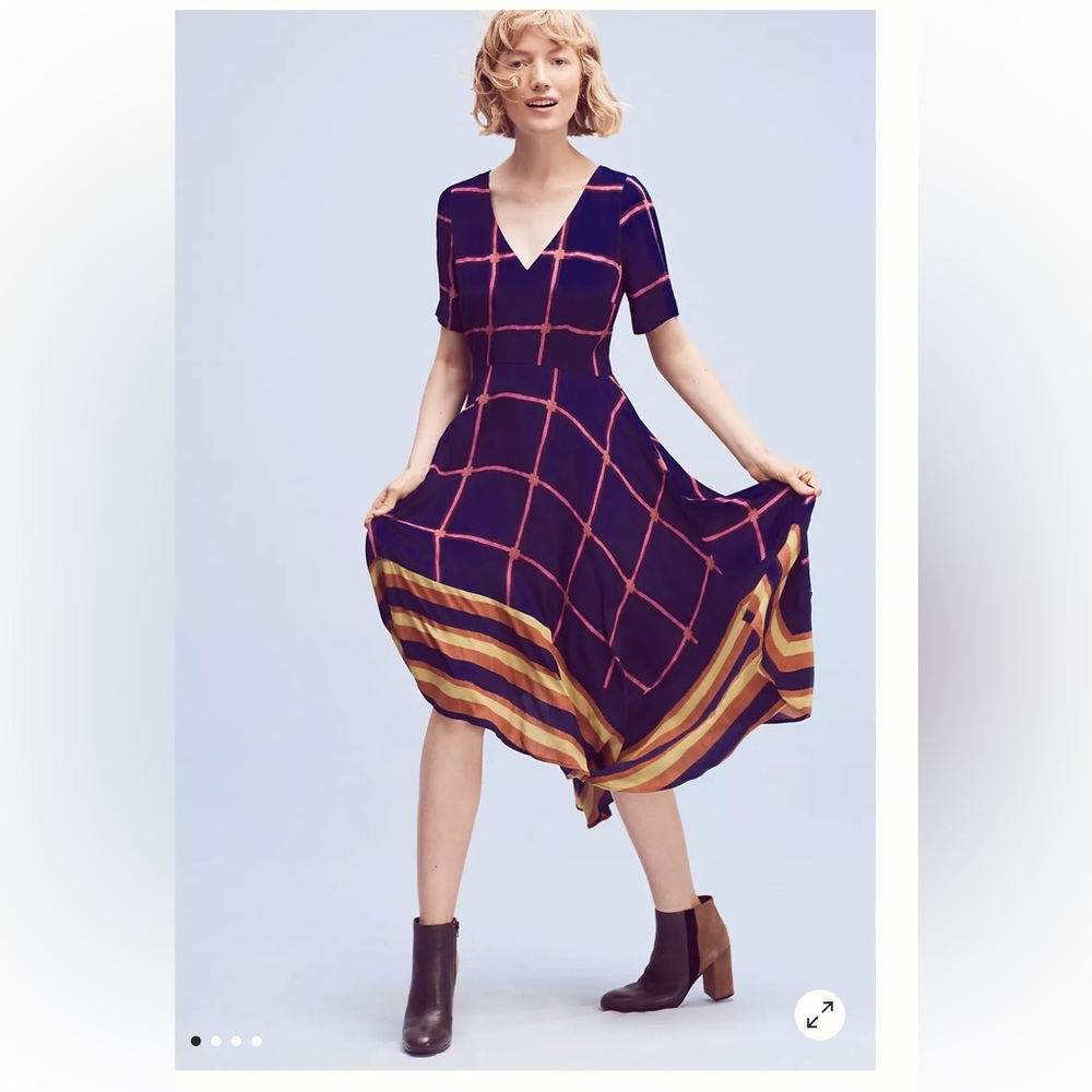 Anthropologie | HD in Paris Stripe Pane Midi Dress